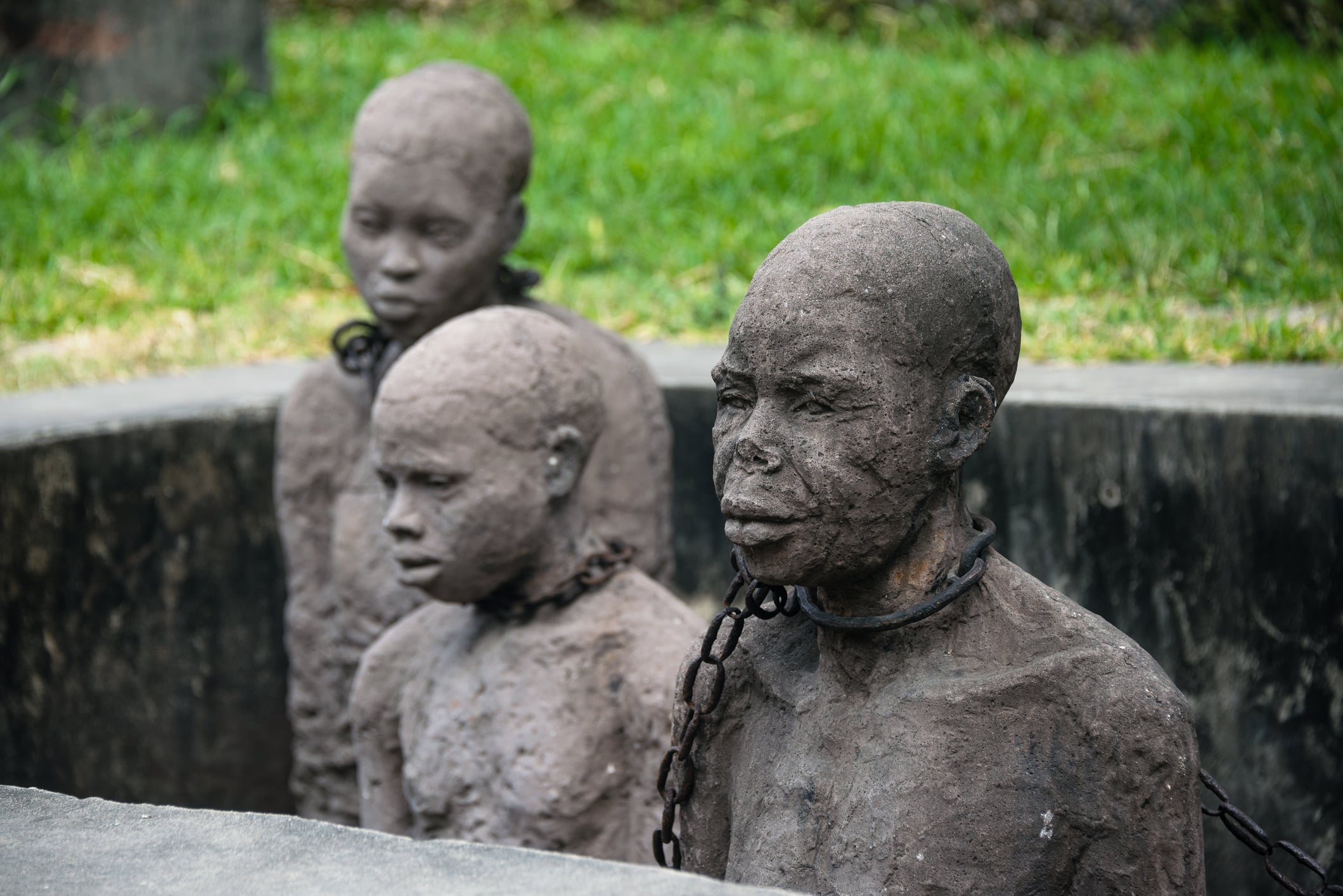 Photo caption: slave market memorial in zanzibar: the new jersey legislature is considering reparations-related legislation tied to the state's history of slavery, though the proposal remains in committee awaiting further action.