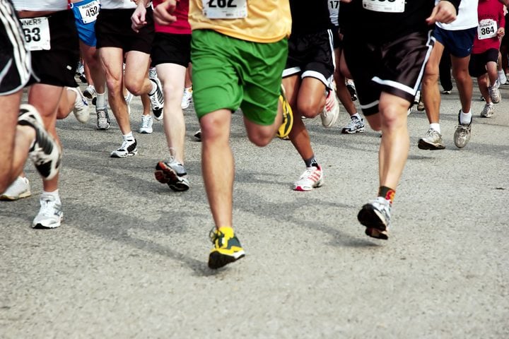 Start of a 5k race