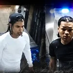 Photo Caption: NYPD Crime Stoppers is seeking two suspects accused of attacking a 23-year-old man with a knife and stealing his wallet at the West 137th Street subway station.