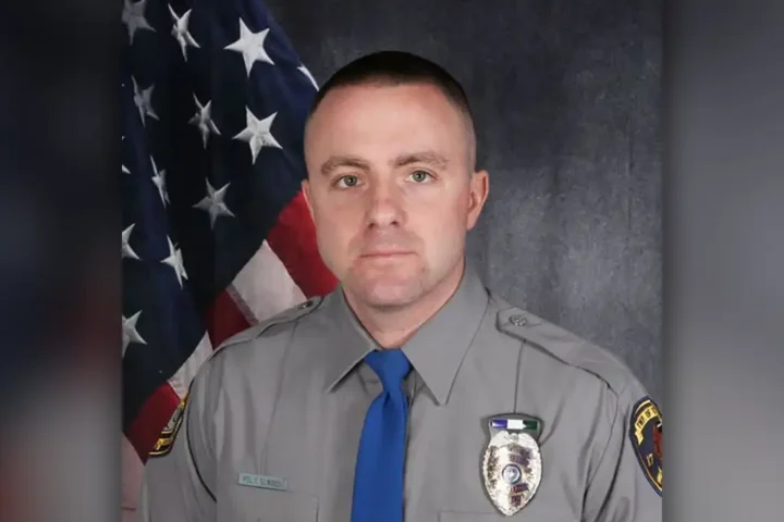 Photo Caption: Toms River Patrolman Thomas Elwood is being credited with saving a man's life after performing CPR and delivering an AED shock during an Aug. 6 medical emergency.
