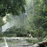 Somerset County faces severe storms Tuesday and Wednesday, with damaging winds, large hail, tornadoes and up to 3 inches of rain possible in some areas. Tornado damage - Photo by Warren Rosenberg