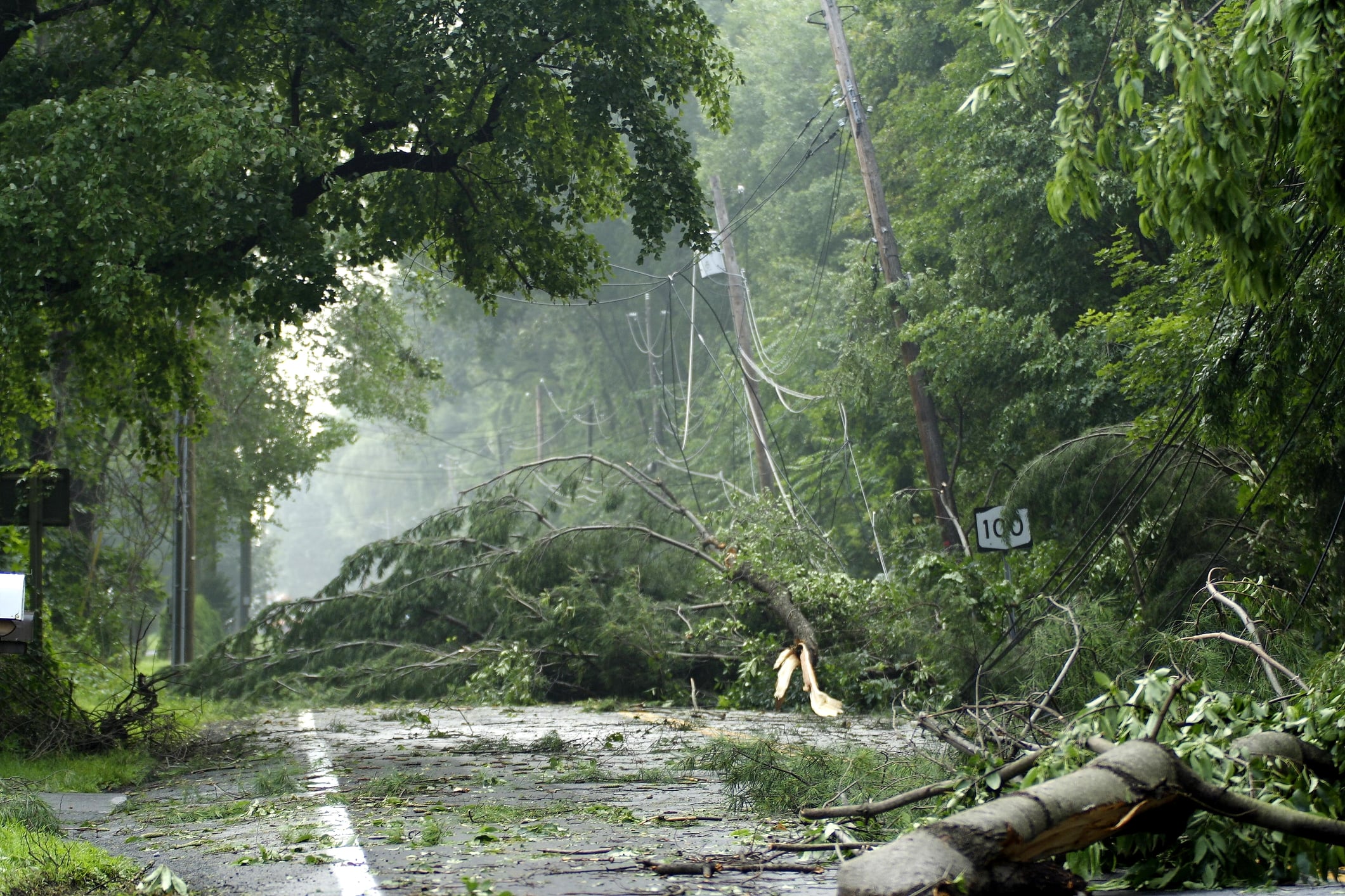 Somerset county faces severe storms tuesday and wednesday, with damaging winds, large hail, tornadoes and up to 3 inches of rain possible in some areas. Tornado damage - photo by warren rosenberg