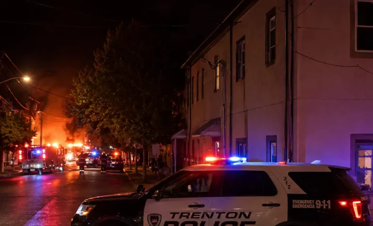 Trenton House Fire Kills Two Children, Injures Firefighters in Three-Alarm Blaze