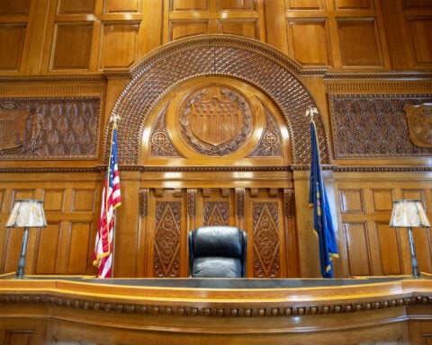 U.S. Courtroom -Judge's bench - witness stand