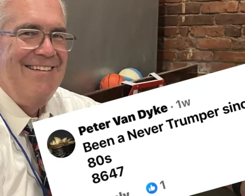 Toms River GOP Chairman Peter Van Dyke calls for 8647 of President Trump, Declares himself a lifelong "Never Trumper" Photo by Toms River Gop / Transformative use