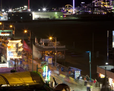 Wildwood Boardwalk at Night