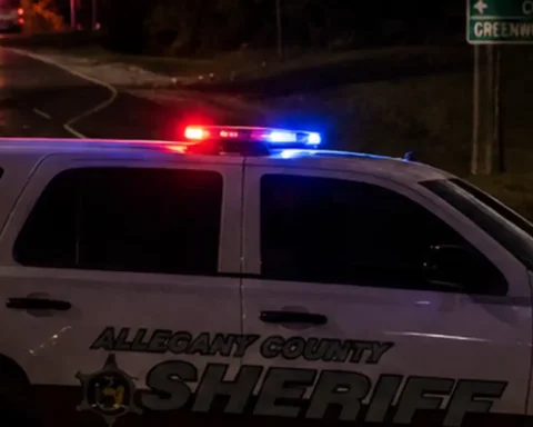 Photo Caption: Allegany County Sheriff's Office investigators responded to a fatal pedestrian crash on New Georges Creek Road near Old National Pike Tuesday night.