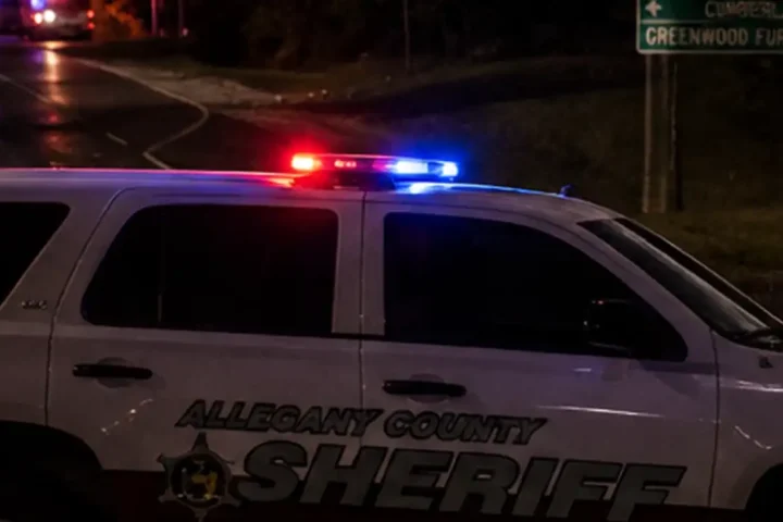 Photo Caption: Allegany County Sheriff's Office investigators responded to a fatal pedestrian crash on New Georges Creek Road near Old National Pike Tuesday night.