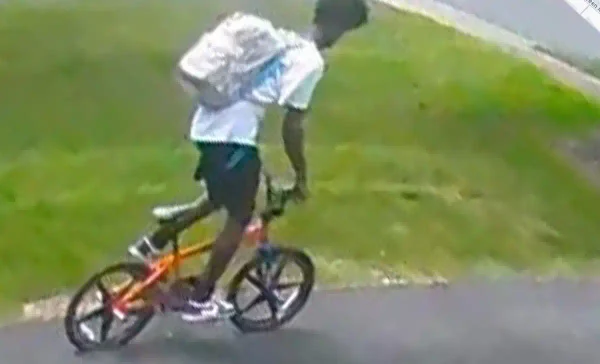 Photo Caption: Bethlehem Township police released a surveillance image of a burglary suspect accused of stealing a bicycle from a residential garage.