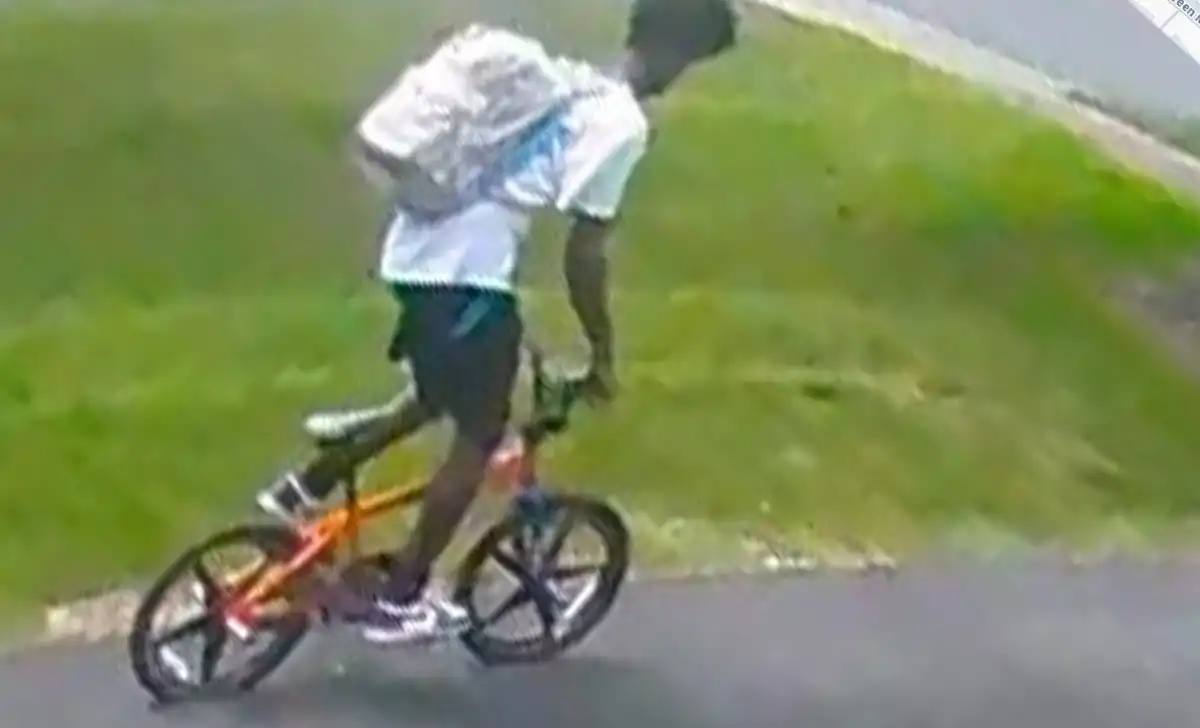 Photo caption: bethlehem township police released a surveillance image of a burglary suspect accused of stealing a bicycle from a residential garage.