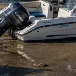 Boats left stranded as nearly five-foot low tide drains water from manasquan inlet