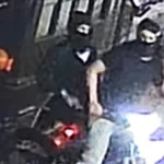Police are searching for two suspects accused of robbing a man at knifepoint before stealing his moped outside a Fordham Road location in the Bronx.