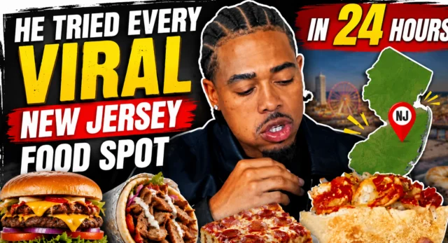 Youtuber eats at new jersey's most viral food spots in one-day culinary challenge