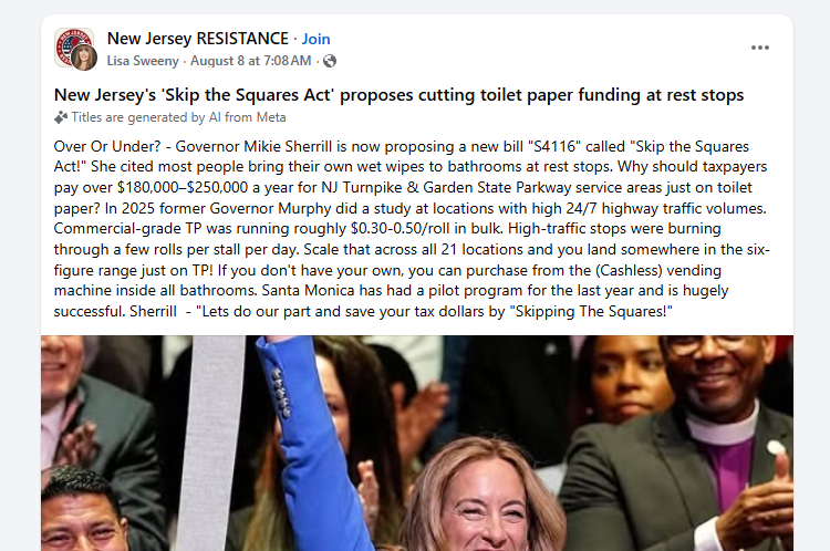 'skip the squares act' goes viral as new jersey residents mock state's new 'skip the stuff' law 'skip the squares act' goes viral as new jersey residents mock state's new 'skip the stuff' law