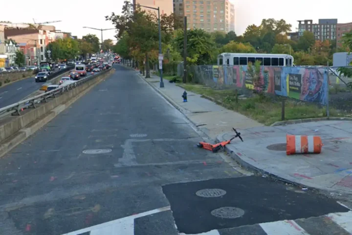 An overnight hit-and-run in Washington, D.C.'s NoMa neighborhood left a woman dead after police say two suspects fled on foot and abandoned their vehicle several blocks from the crash scene.