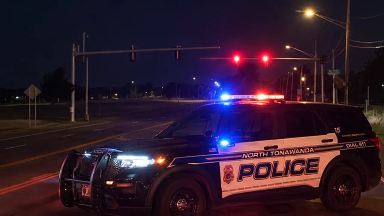 Photo caption: north tonawanda police closed the intersection of river road and ward road while investigators examined the scene of a motor vehicle crash.