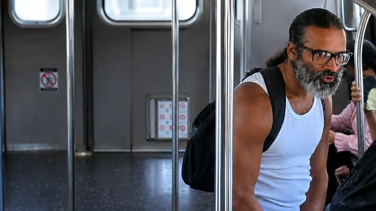 Photo caption: the nypd released this surveillance image of an unidentified individual wanted in connection with the aug. 17 robbery of a 35-year-old rider aboard a queens-bound a train.