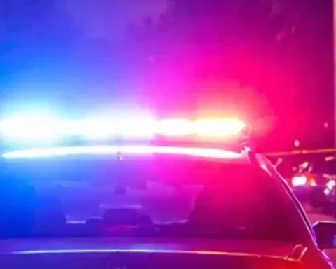 Police activity on street - drriver being pulled over