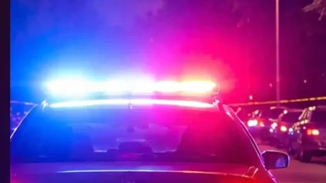 Police activity on street - drriver being pulled over