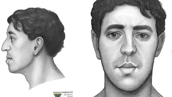 A composite sketch released by the New Jersey State Police depicts an unidentified man whose skeletal remains were discovered in a Brigantine marsh in 1982. Investigators are asking the public to help identify him.