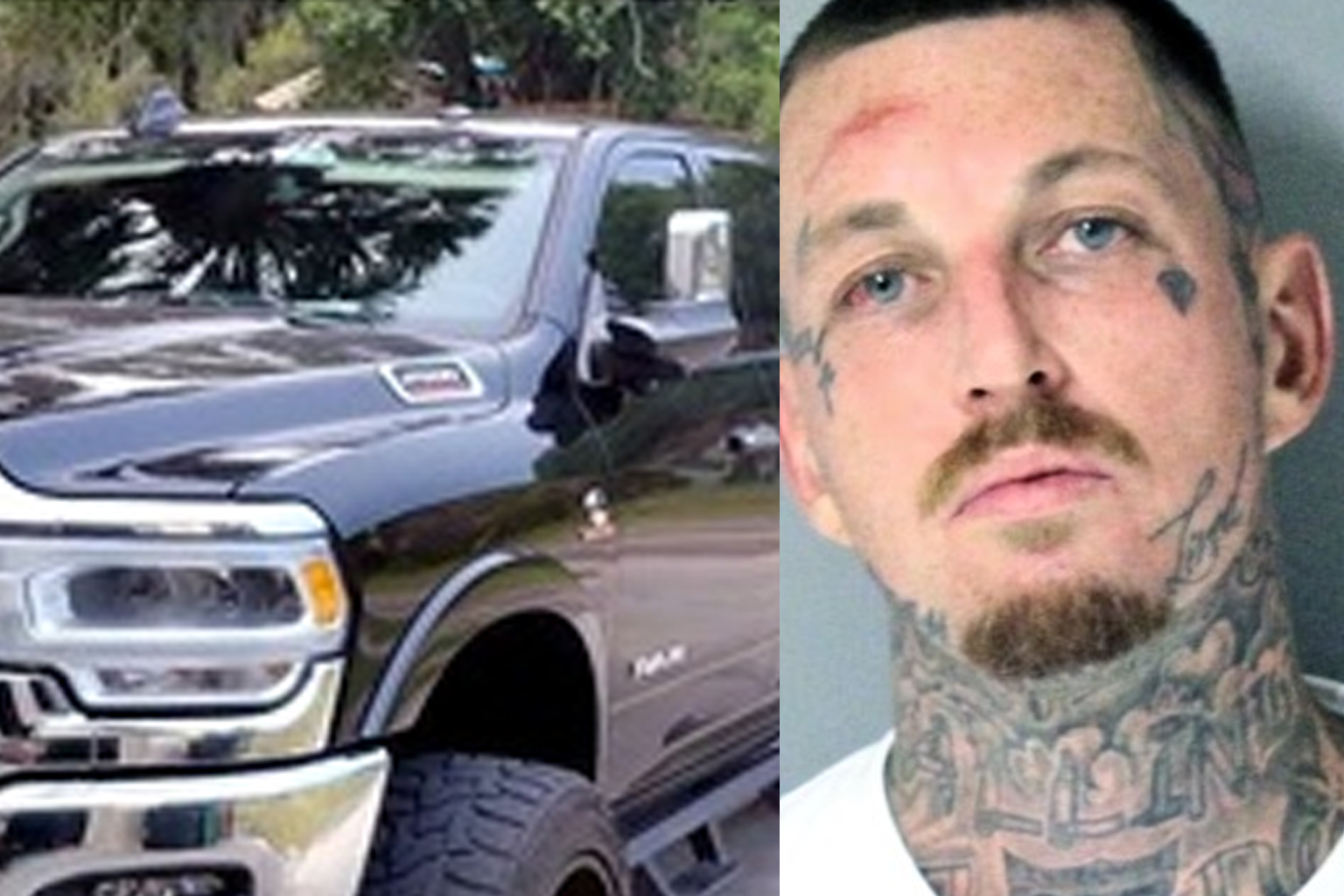 Police arrested a wanted florida man after an overnight manhunt that began when he allegedly crashed a pickup truck into a utility pole and fled through oakland.