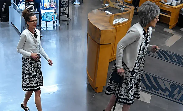 Erie Police are seeking a woman accused of wearing a wig as a disguise during an Aug. 11 theft and fraud incident on East 38th Street.