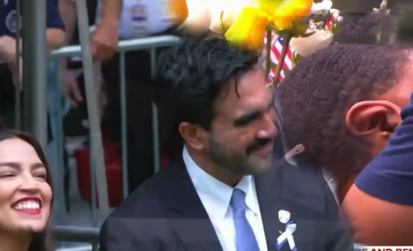 Aoc and mayor zohran mamdani face criticism after cameras caught them smiling and appearing to laugh during the 9/11 victims’ name reading.