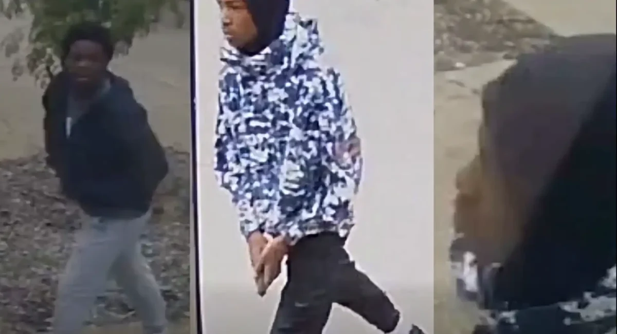 Baltimore police search for two gunmen after daylight shooting on north calhoun street Baltimore police released video of two suspects accused of firing guns on north calhoun street and are asking the public to help identify them.