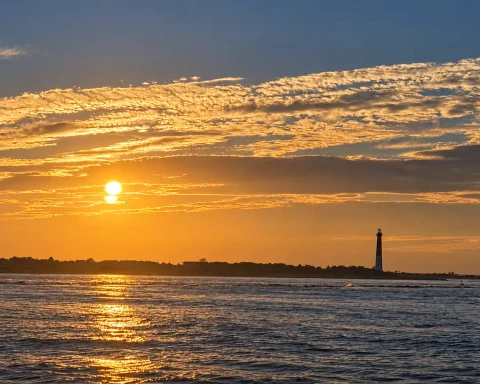 Barnegat Lighthouse at Sunset. Photo by Phil Stilton - Shore News Network