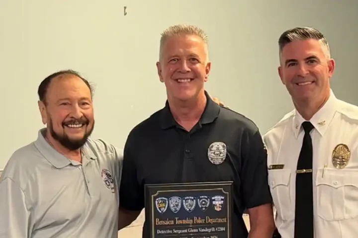Detective Sgt. Glenn Vandegrift has retired after 28 years with the Bensalem Township Police Department. Photo courtesy of Bensalem Police. Photo by Bensalem PD.
