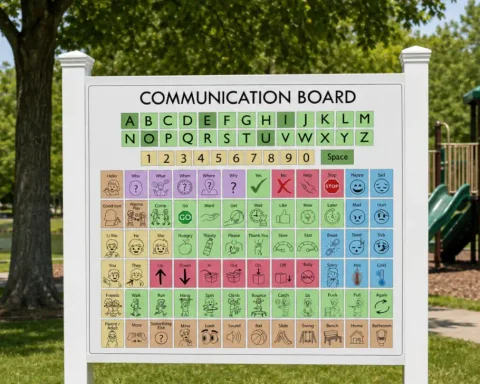 Conceptual image of future Brick parks communications board.