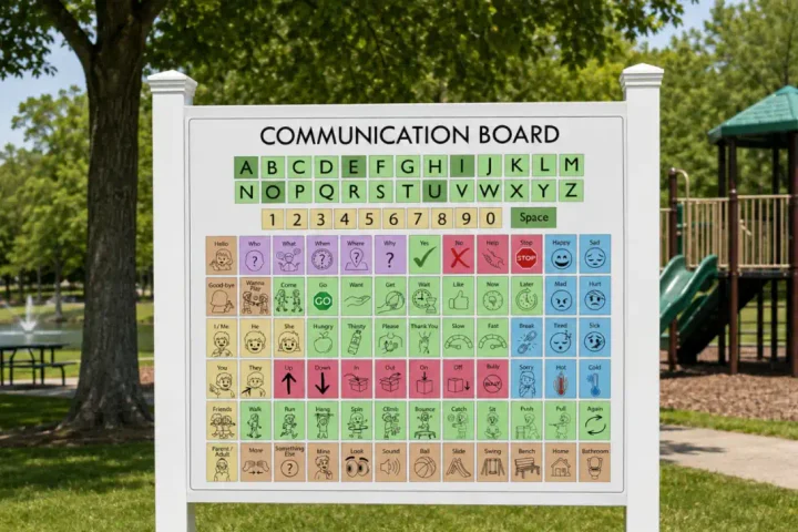 Conceptual image of future Brick parks communications board.