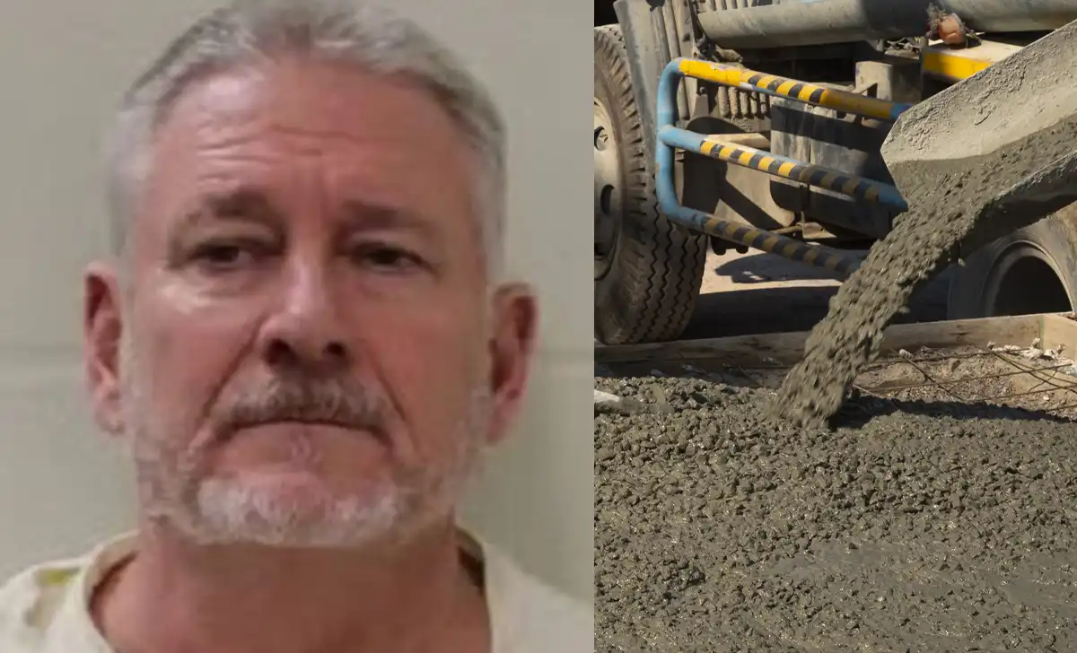 A missouri man faces murder charges after investigators found jonathan brown's body beneath a freshly poured concrete slab with a gunshot wound.