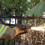 Firefighters rescue doe trapped in fence as nor’easter pounds middletown