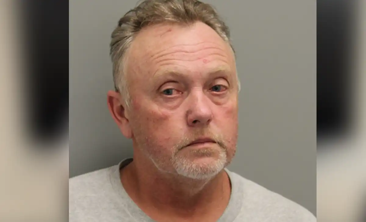 John Baker, 55, of Bridgeville, was arrested after Delaware State Police said he threatened two people with a handgun during a confrontation inside a Felton barn.