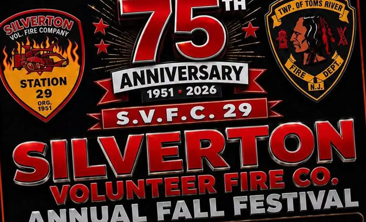 Silverton Volunteer Fire Company will celebrate its 75th anniversary Oct. 3 with a 5K, poker run, fire demonstrations and community fall festival in Toms River.