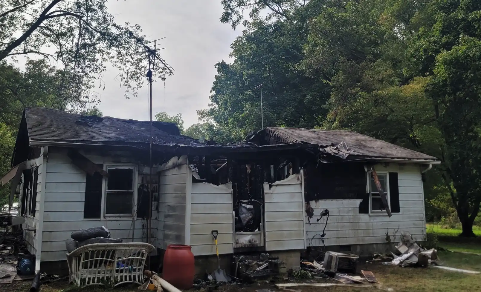 A Sudlersville house fire displaced five people, killed a pet cat and caused $230,000 in damage Thursday as investigators work to determine the cause.