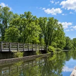 In new jersey, there’s a bridge that carries one waterway over another