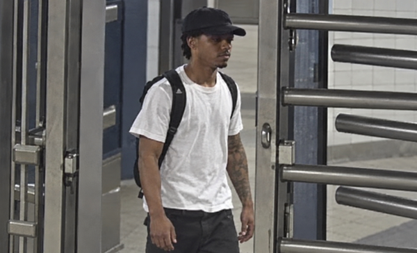 Nypd detectives are searching for a suspect accused of grabbing a 27-year-old woman from behind inside the fifth avenue–59th street subway station.