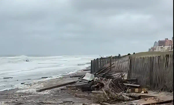 Ocean city beaches are dealing with debris, erosion and dangerous surf from a nor’easter as lifeguards prepare to end the 2026 guarding season sunday.