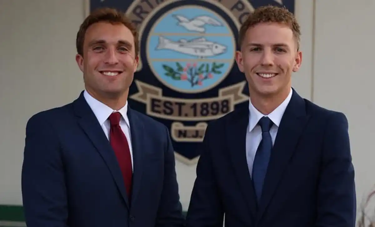 Patrolmen Brian McNiel and Arcangelo Nowicki were appointed as full-time officers with the Seaside Park Police Department on Sept. 17.