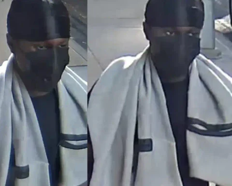 NYPD detectives are searching for a gunman accused of firing multiple shots at a group outside a Manhattan Avenue building in Harlem before fleeing.