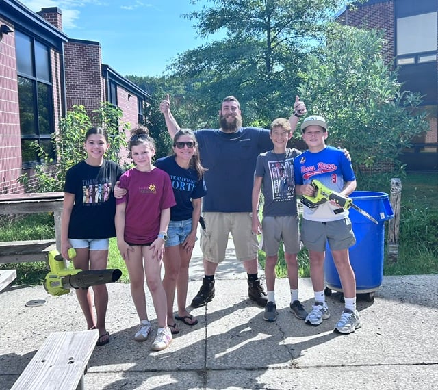 Toms river students return to freshly cleaned school grounds today after weeks of summer projects capped by a district-wide beautification day. Photos by toms river regional school district.