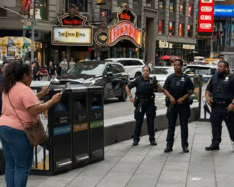A 32-year-old woman was killed and a 68-year-old man wounded in a random Times Square stabbing before NYPD officers fatally shot the knife-wielding suspect.
