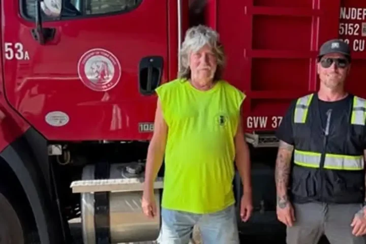 The township workers stepped in after finding a young student in distress while his mother experienced a medical episode.