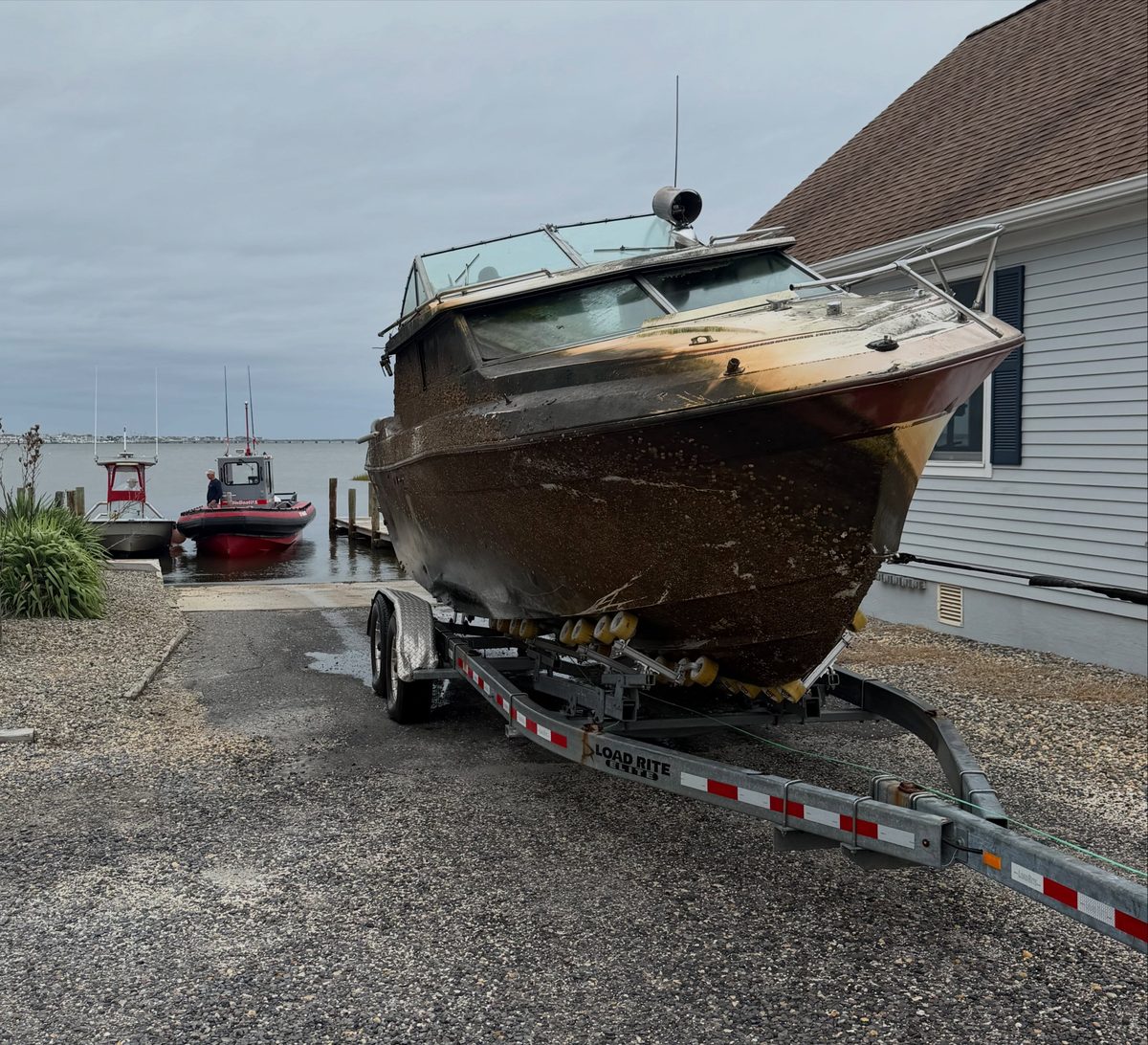 Boat that sank during hurricane sandy finally removed from jersey shore waters nearly 14 years later Boat that sank during hurricane sandy finally removed from jersey shore waters nearly 14 years later