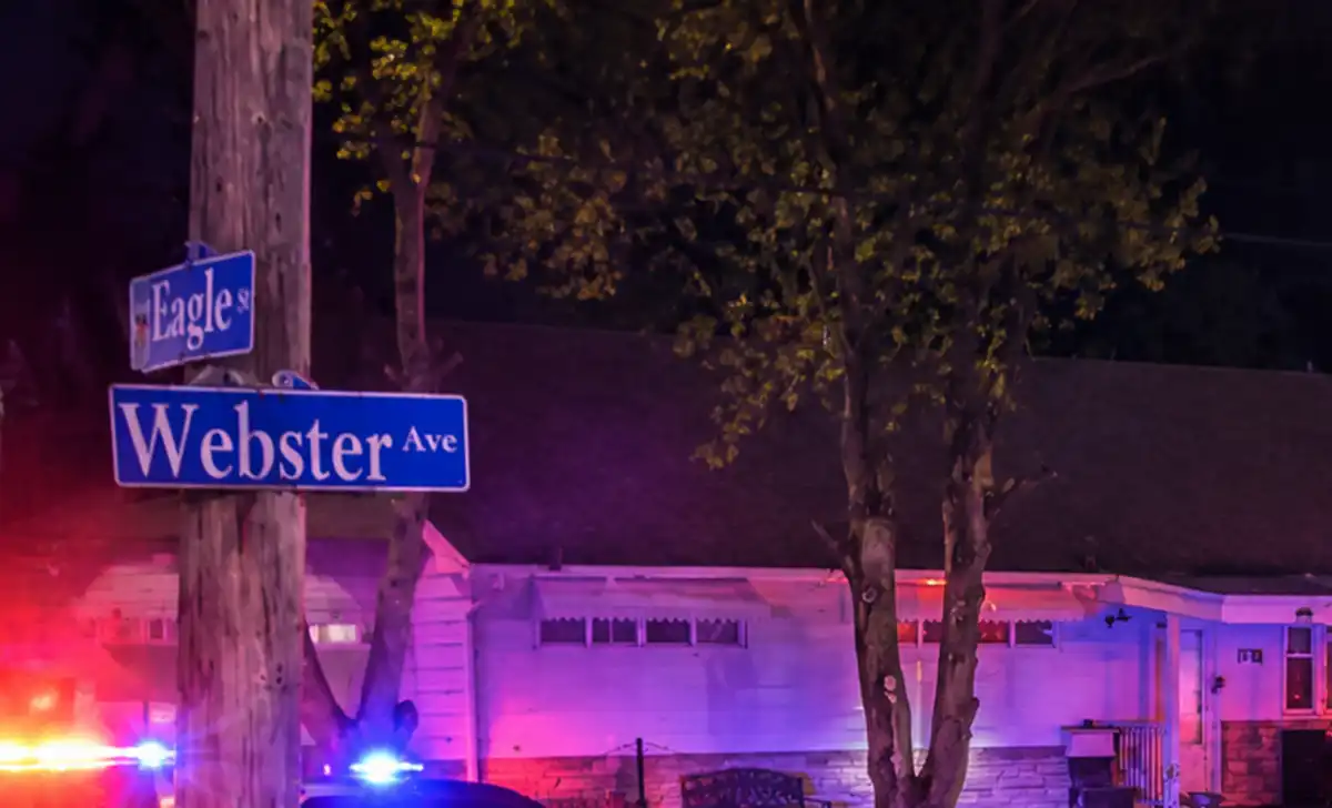 Police investigate a serious dirt bike and vehicle crash Wednesday night at Eagle Street and Webster Avenue in Utica.