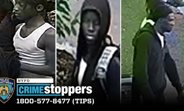 The NYPD is asking anyone who recognizes the four people shown in its Crime Stoppers alert or has information about either robbery to contact investigators. Tips can be submitted anonymously.