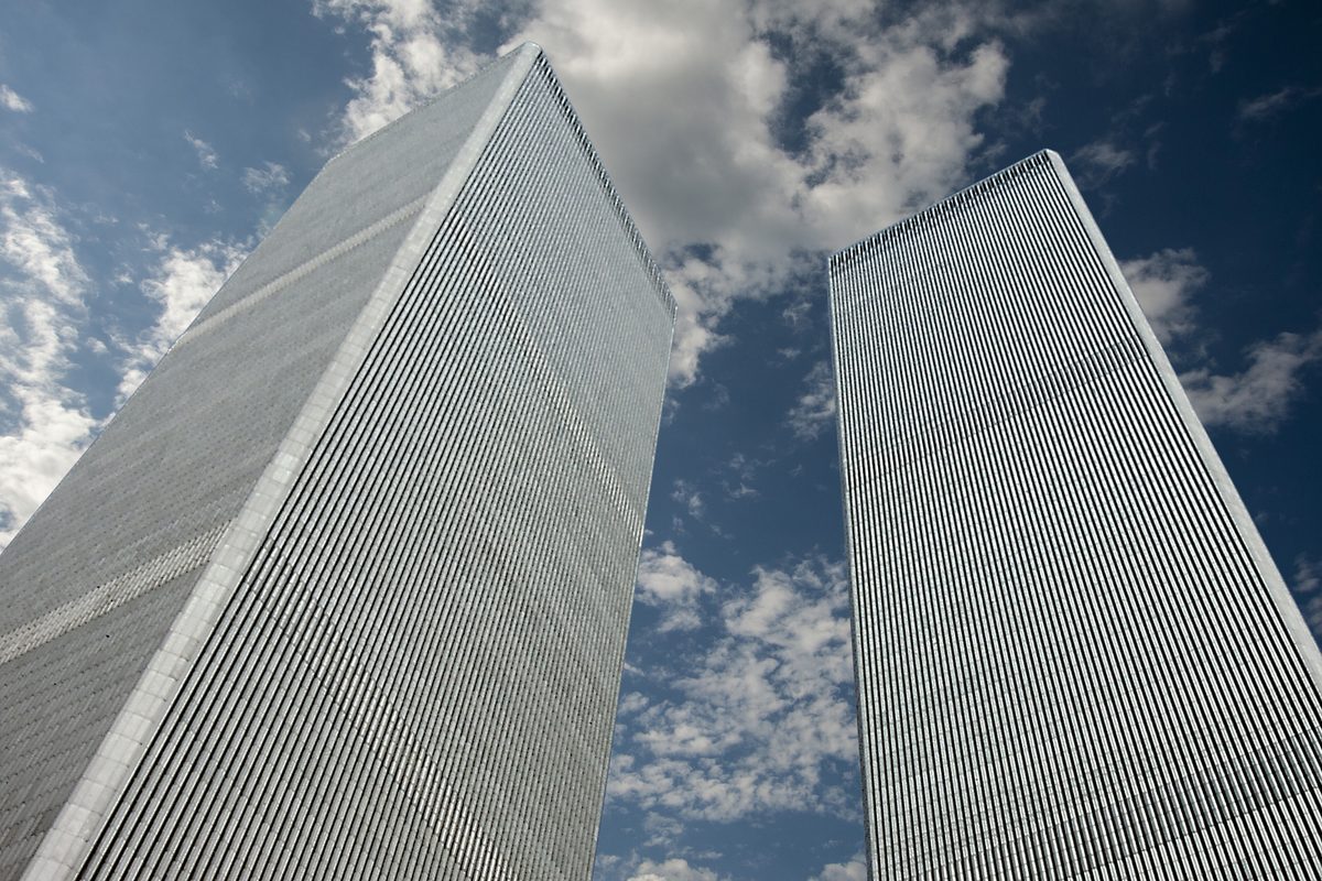 World Trade Center. Twin towers. Memory of September 11, 2001. New York, United States of America, USA - September 07, 2001 Photo by Massimo Gea