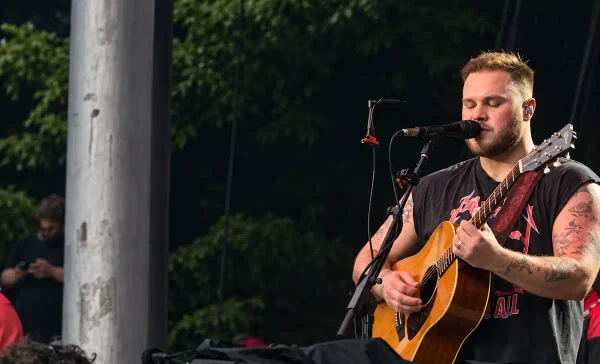 Zach Bryan performs during his 2026 With Heaven On Tour, which arrives at The Woodlands at Dover Motor Speedway for two nights Sept. 18 and 19.